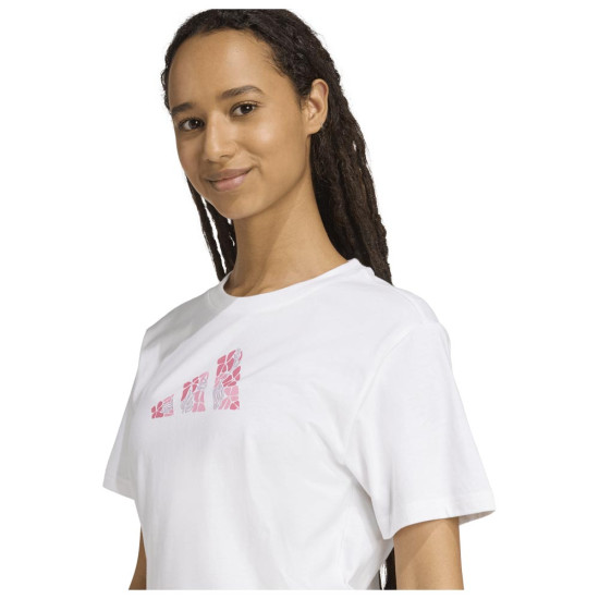 Adidas Γυναικεία κοντομάνικη μπλούζα Soft Side Graphic Tee Adidas Γυναικεία κοντομάνικη μπλούζα Soft Side Graphic Tee